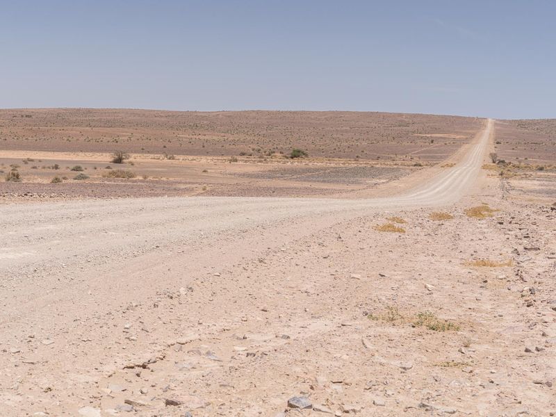 Endless Road in the African Desert HDRi Maps and Backplates