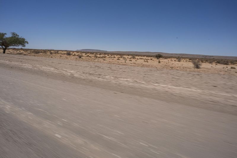 Endless Road in South Africa Desert Horizon HDRi Maps and Backplates