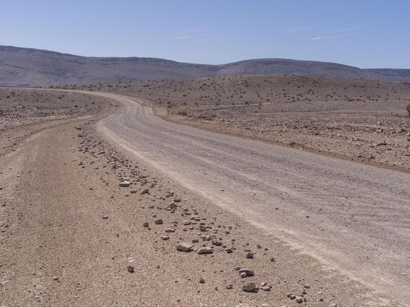 Endless Road in South Africa's Desert Landscape HDRi Maps and Backplates