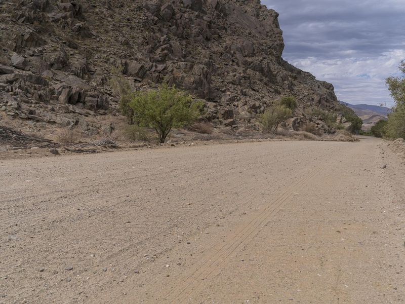 Endless Road Through South African Desert HDRi Maps and Backplates