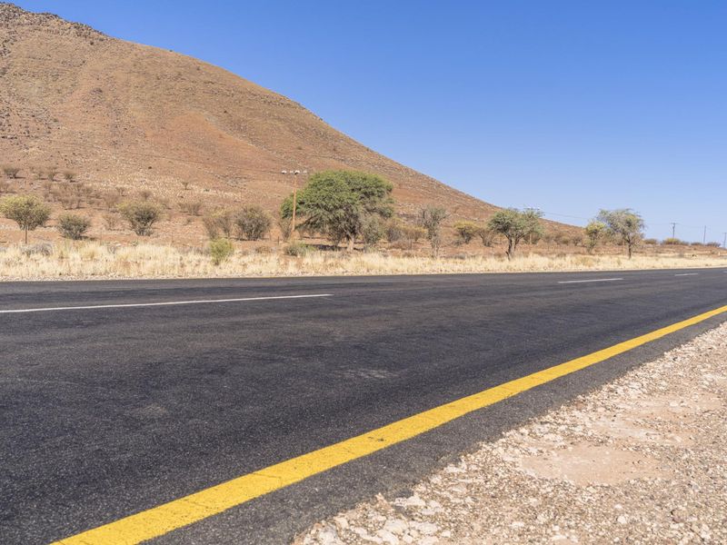 Endless Road Through the South African Landscape HDRi Maps and Backplates