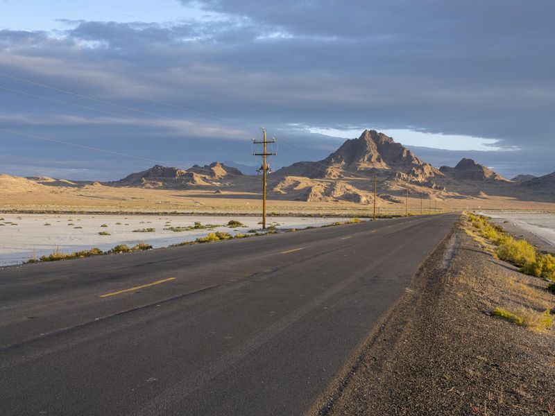 Endless Road in Utah's Dramatic Desert Landscape HDRi Maps and Backplates