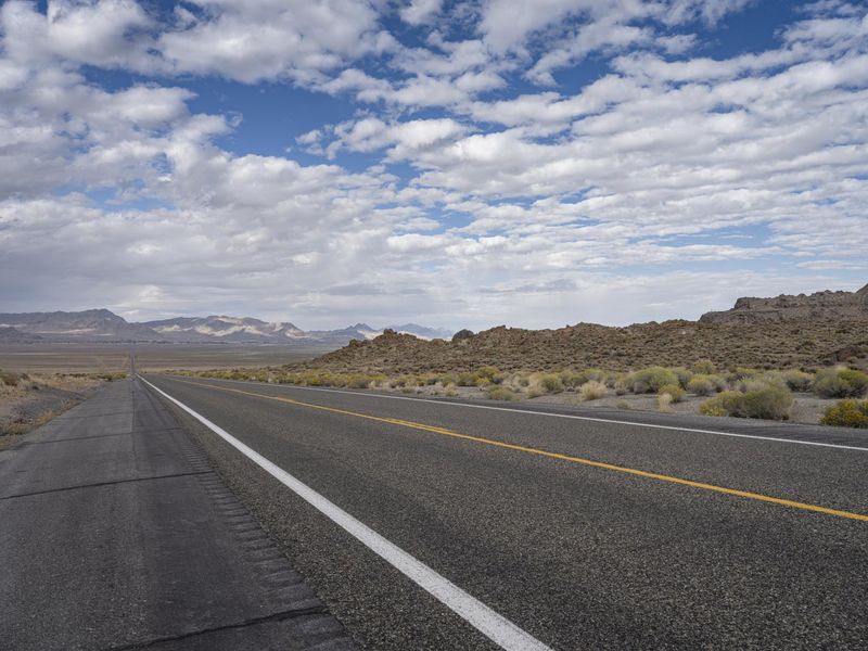Endless Road in Utah: Mountains and Clouds HDRi Maps and Backplates