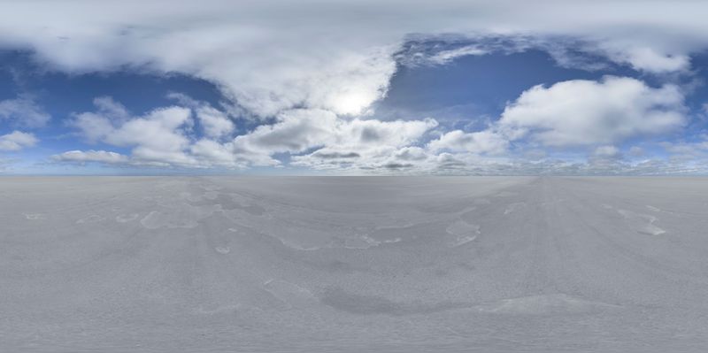 Endless Salt Flat Under a Clear Desert Sky HDRi Maps and Backplates