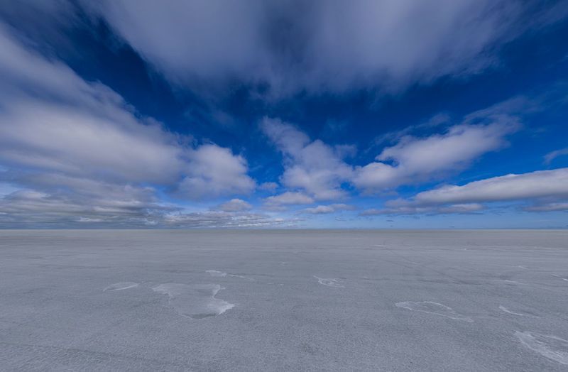 Endless Salt Flats under a Clear Day HDRi Maps and Backplates