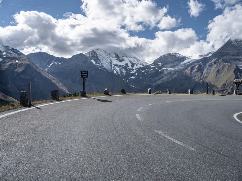 Highland Road in Europe with Trees and Clouds HDRi Maps and Backplates
