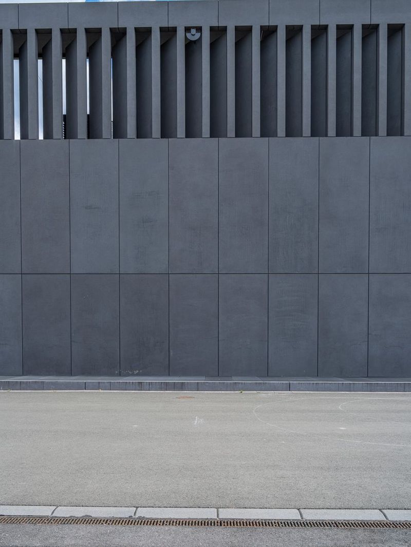 European Cityscape: Concrete Walls of a Factory HDRi Maps and Backplates