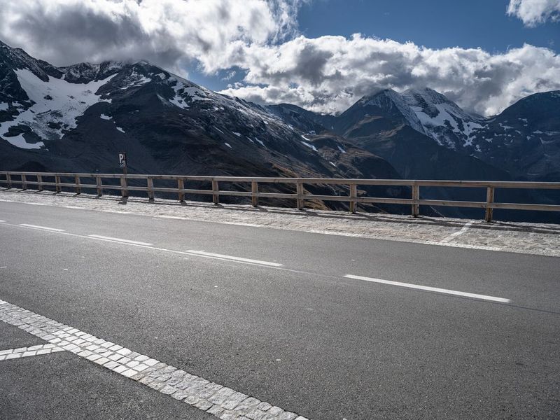 European Road: A View of Asphalt and Landscape HDRi Maps and Backplates