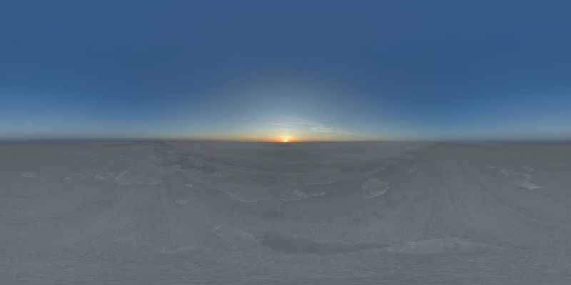 Expansive Salt Flats Under a Clear Sky HDRi Maps and Backplates