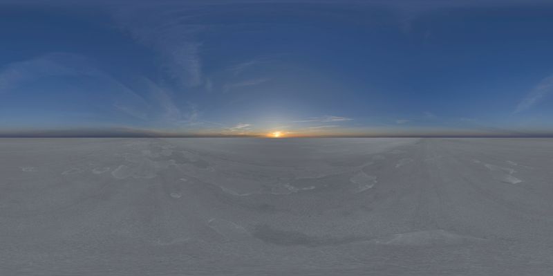 Expansive Salt Flats Under A Sunlit Sky HDRi Maps and Backplates