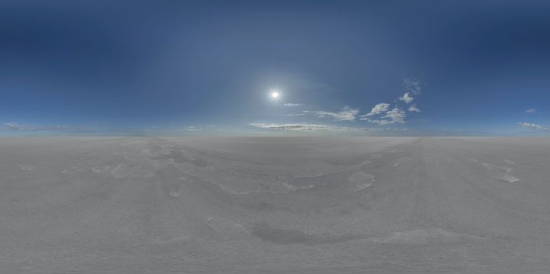 Exploring the Endless Salt Flats Under a Clear Sky HDRi Maps and Backplates