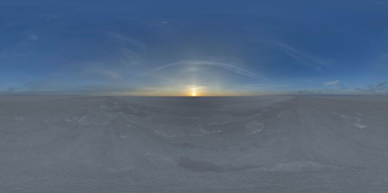 Exploring the Endless Salt Flats: A Sunny Day HDRi Maps and Backplates