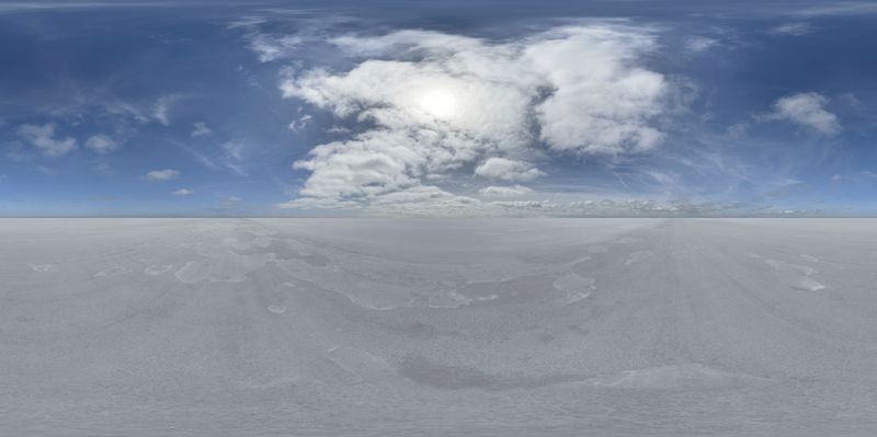 Exploring the Salt Flats and Lake Under a Sunny Sky HDRi Maps and ...