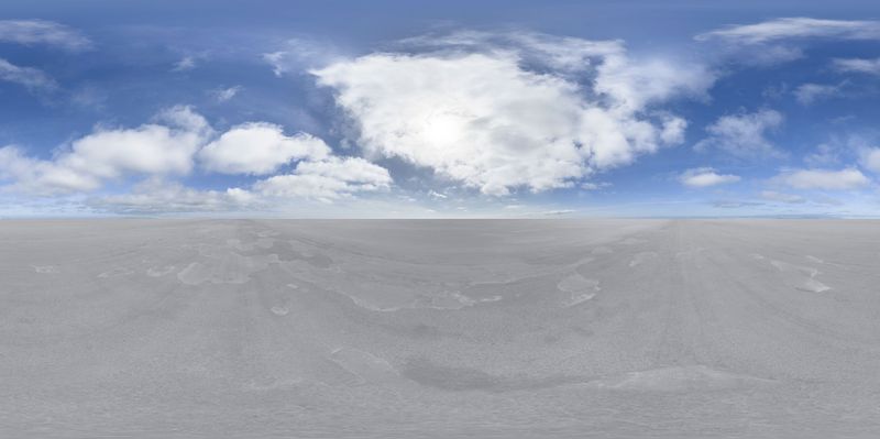 Exploring the Expansive Salt Flats Under a Sunny Sky HDRi Maps and ...