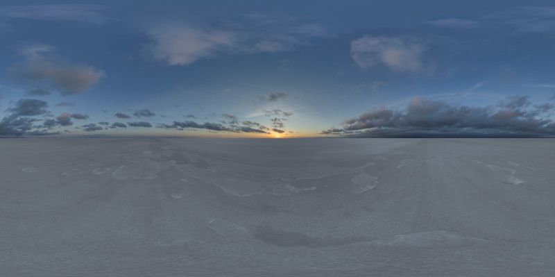 Exploring Salt Lake's Endless Beauty at Dawn HDRi Maps and Backplates