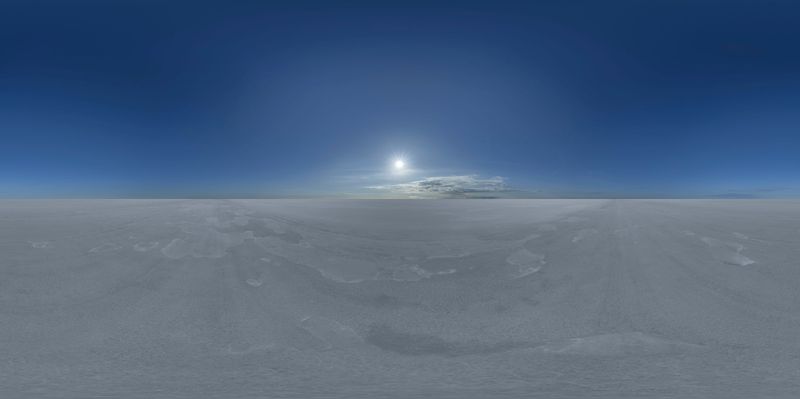 Exploring the Vast Salt Flats under a Sunny Sky HDRi Maps and Backplates