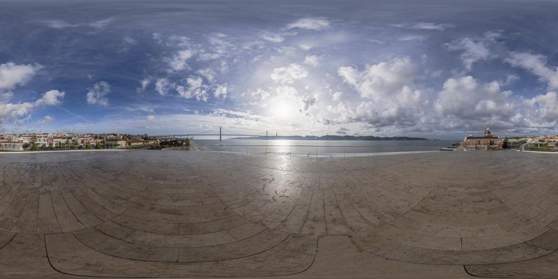 Lisbon's Coastal Landscape at Dawn HDRi Maps and Backplates