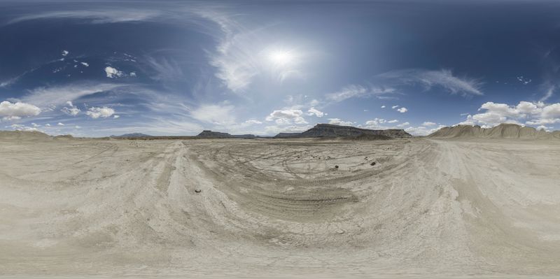 Factory Butte in Utah, USA: A Scenic Landscape HDRi Maps and Backplates