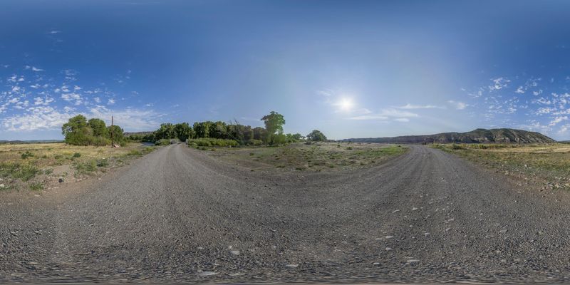 Straight Road in Antonito, Colorado HDRi Maps and Backplates