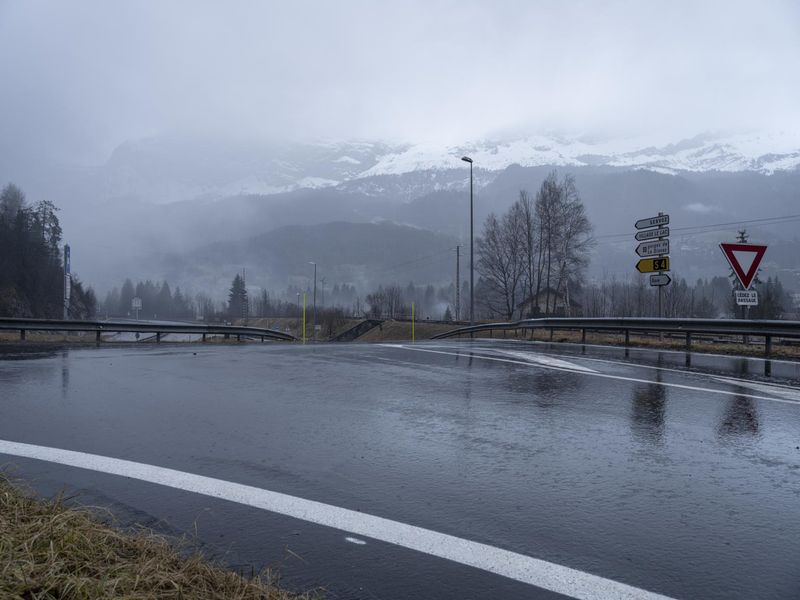 Foggy Mountain Pass in the Alps, Europe HDRi Maps and Backplates