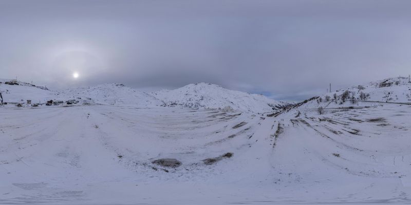 The French Alps: A Gloomy Landscape of Snow and Ski HDRi Maps and ...
