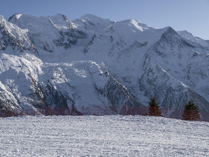 French Alps Winter Ski Slope Mountain View - HDRi Maps and Backplates