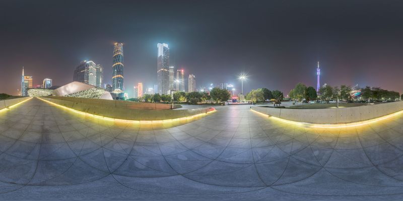 Futuristic Skateboard Park in Guangzhou, China - HDRi Maps and Backplates