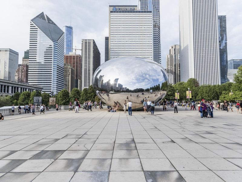 Gathering in Downtown Chicago: City Buildings and Open Spaces HDRi Maps ...