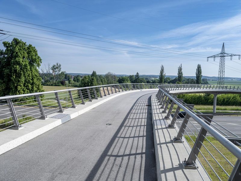 German Architecture: A Modern Bridge in Nature HDRi Maps and Backplates