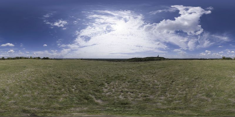 German Landscape: Rolling Hills and Lush Grass in Brandenburg HDRi Maps ...