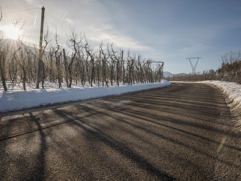 German Road: Asphalt with a View of the Mountains HDRi Maps and Backplates
