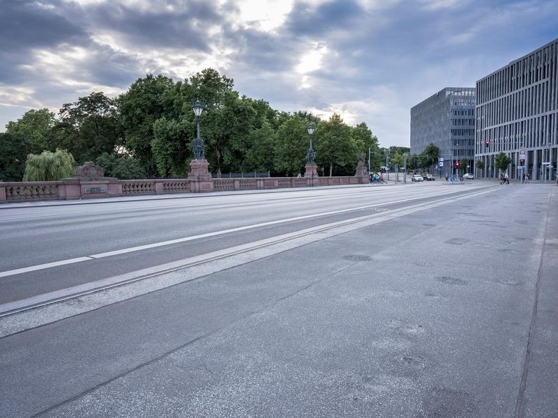 Germany Architecture in City Road HDRi Maps and Backplates