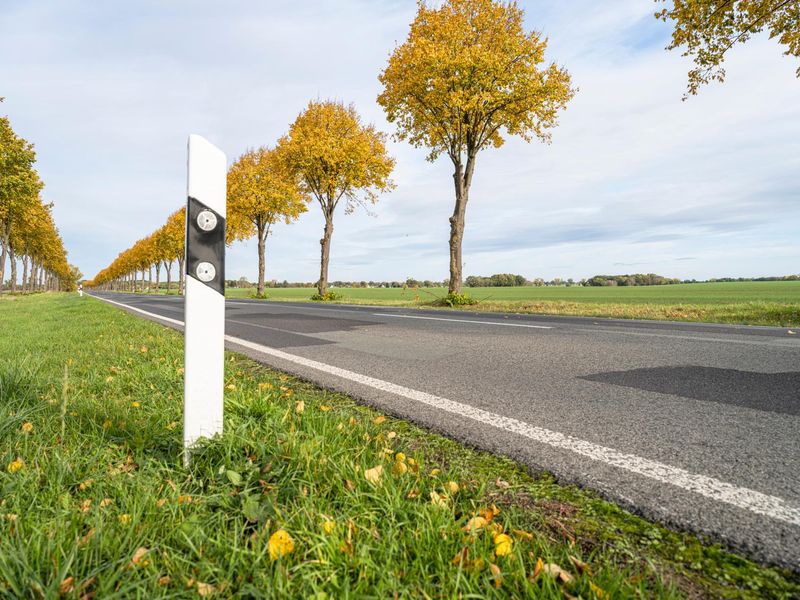 Germany Road: Asphalt in a Cloudy Landscape - HDRi Maps and Backplates