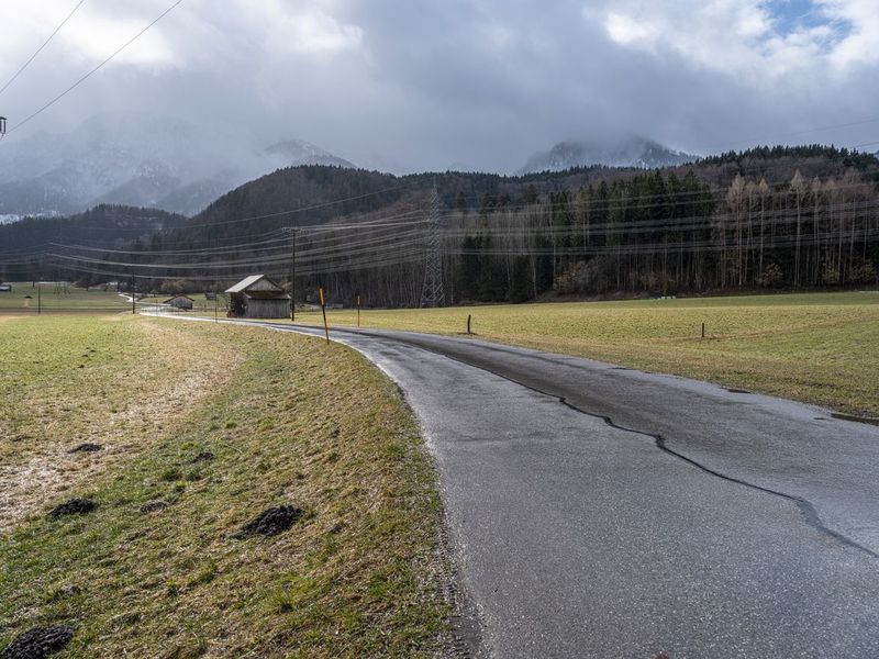 Germany Rural Landscape with Empty Road HDRi Maps and Backplates