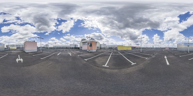 Urban Design in Germany: Straight Down the Road HDRi Maps and Backplates