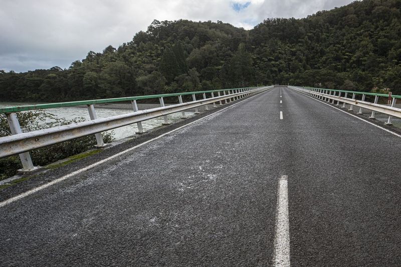 A Gloomy Day on the Asphalt Road Under Grey Skies - HDRi Maps and ...