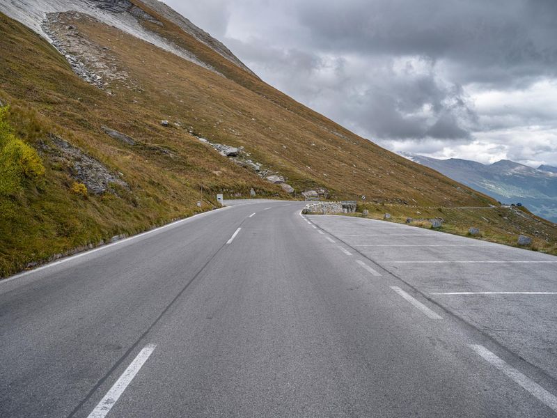A Gloomy Day in Austria: Road and Landscape HDRi Maps and Backplates