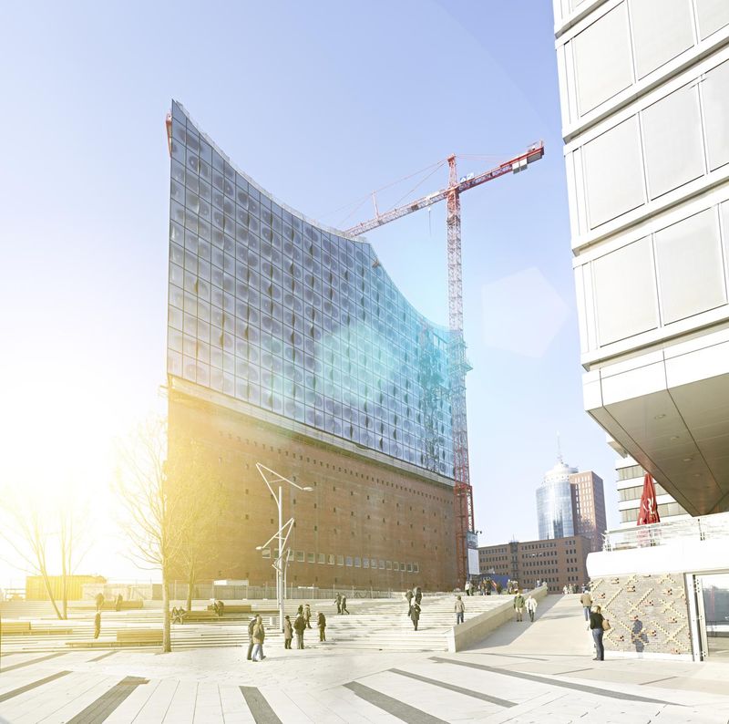 Picture of Hamburg Cityscape with Modern Architecture HDRi Maps and Backplates