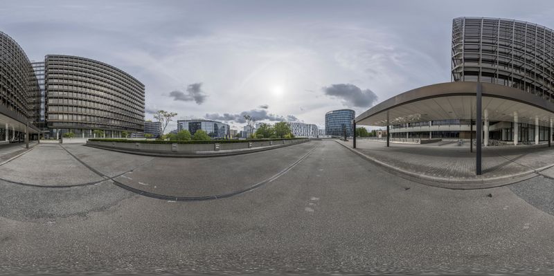 Hamburg, Germany: Modern City Design HDRi Maps and Backplates
