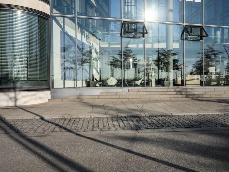 Hamburg Residential Building with Glass Windows HDRi Maps and Backplates