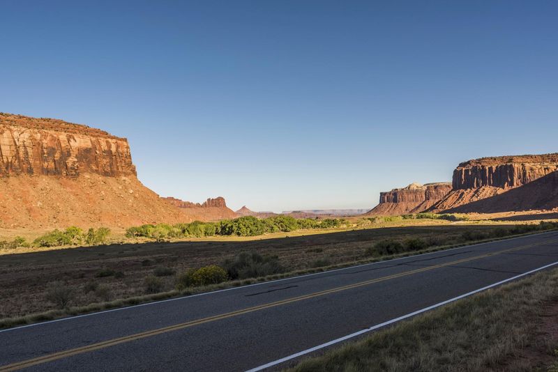 Highland Desert Road at Dawn HDRi Maps and Backplates