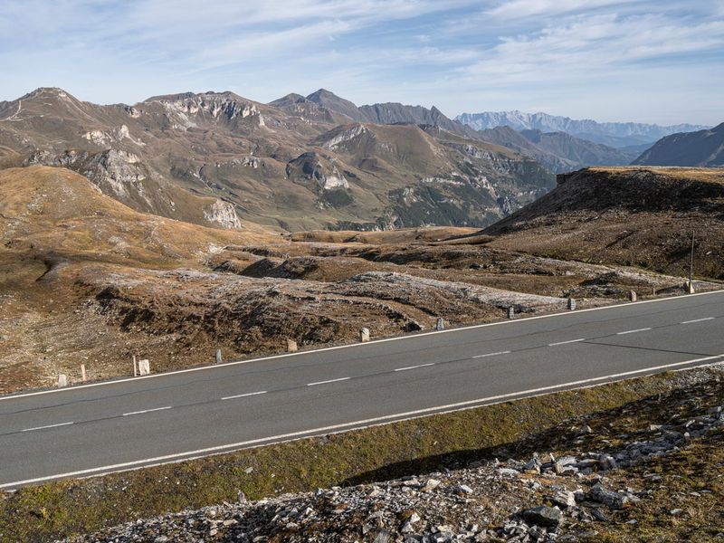 Highland Landscape in Austria: An Elevated Road HDRi Maps and Backplates