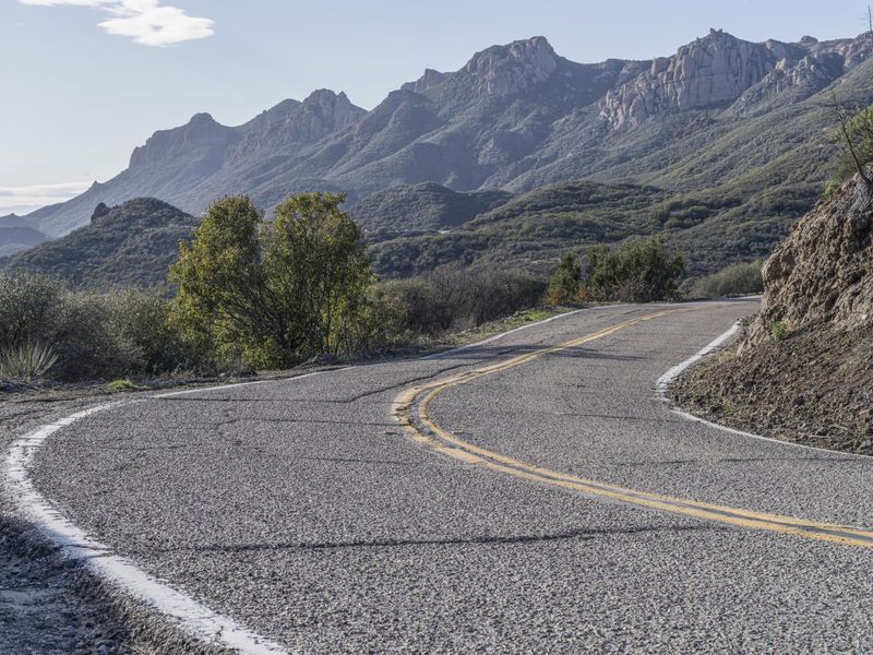 Highland Road in California Wilderness Nature HDRi Maps and Backplates