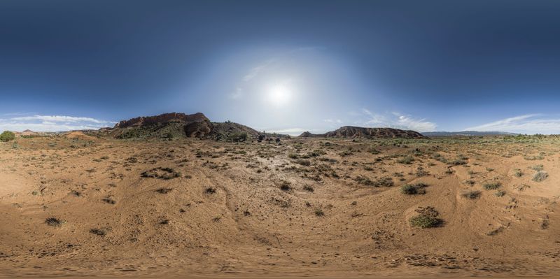 Scenic Landscape Along Highway 12 in Utah HDRi Maps and Backplates