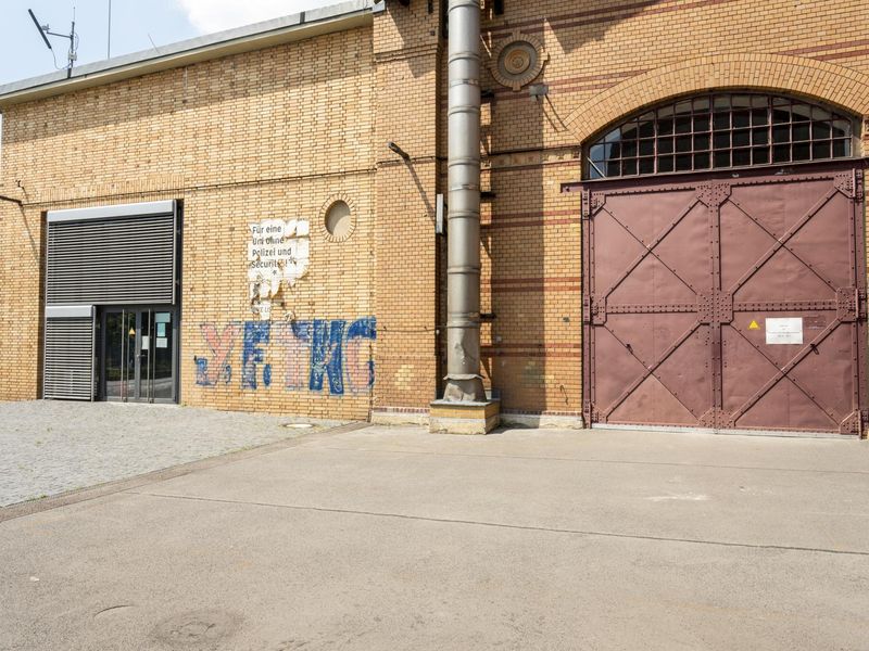 View of Historic Architecture in Berlin: Brick Facade HDRi Maps and Backplates