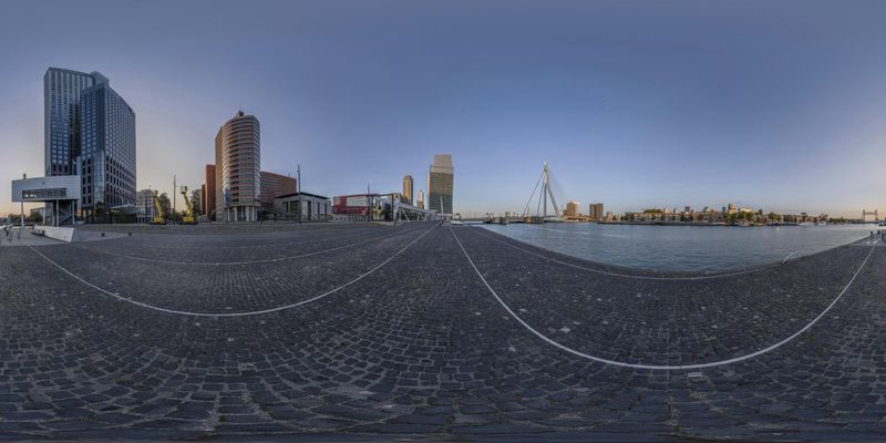 Holland Architecture: Cityscape of a Harbor and Buildings HDRi Maps and ...