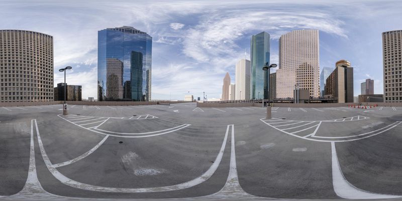 Houston, Texas Cityscape: A View of High-Rise Buildings - HDRi Maps and ...