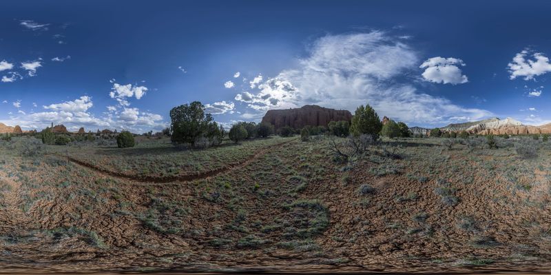 Kodachrome Basin Road in Utah: Surrounded by Mountains HDRi Maps and ...