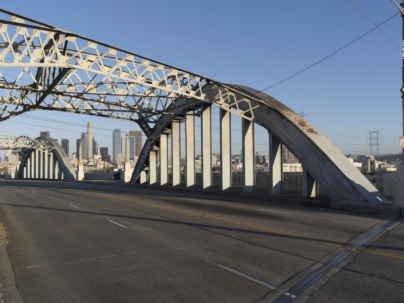 Bridge Structure in Los Angeles Made of Iron HDRi Maps and Backplates