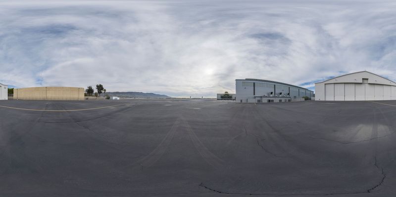 A Large Building near an Airport in Los Angeles HDRi Maps and Backplates - Best Location For A Building Near Airport